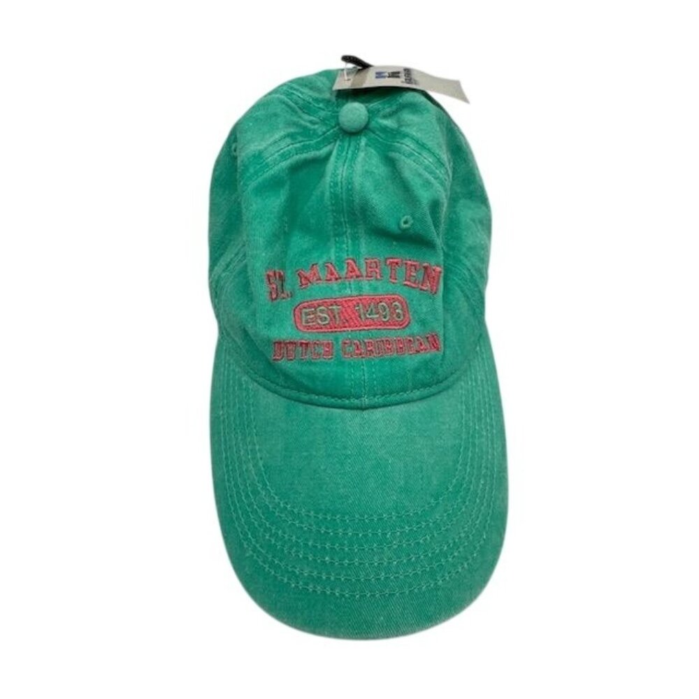 NWT Adult St. Maarten Dutch Caribbean Green Baseball Cap by Kaufman